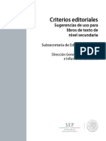 Criterios Editoriales SEP