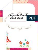 Agenda Curso 2015 2016. Motivo Tartanes ES