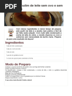 Copie a Receita de Pudim de Leite Sem Ovo e Sem Banho-maria - Receitas Supreme