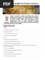 Copie a Receita de Empadão de Frango Cremoso - Receitas Supreme