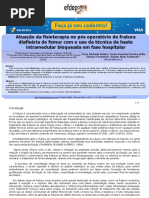 Atuação Da Fisioterapia No Pós Operatório de Fratura Diafisária de Femur Com o Uso Da Técnica Da Haste Intramedular Bloqueada Em Fase Hospitalar