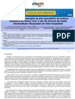 Atuação Da Fisioterapia No Pós Operatório de Fratura Diafisária de Femur Com o Uso Da Técnica Da Haste Intramedular Bloqueada em Fase Hospitalar