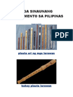 Mga Sinaunang Instrumento Sa Pilipinas