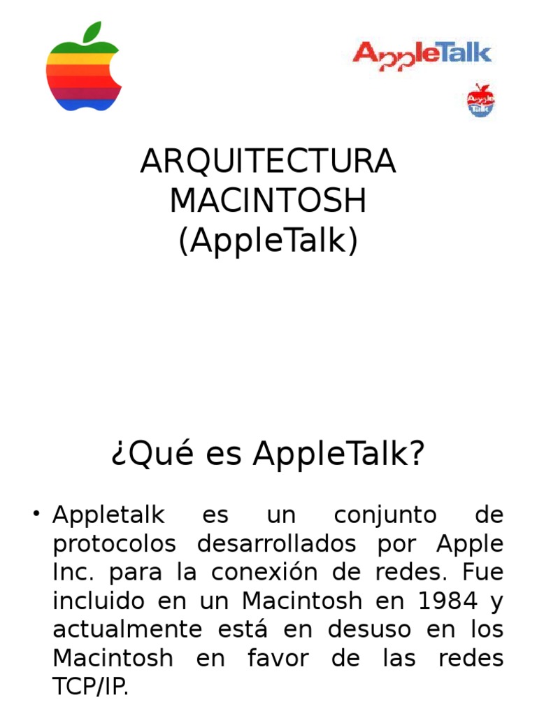 Arquitectura de Red AppleTalk | PDF | Red de computadoras | Redes de ...