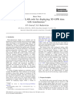 Computers & Geosciences Volume 29 Issue 5 2003 (Doi 10.1016/s0098-3004 (03) 00047-5) J.P. Conroy S.J. Radzevicius - Compact MATLAB Code For Displaying 3D GPR Data With Translucence