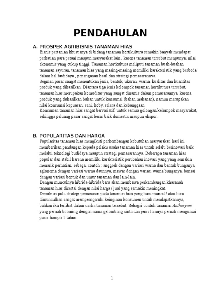 Teknologi Produksi Tanaman Hias Teknologi Produksi Tanaman Hias