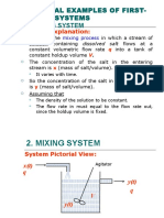 Mixing System: Physical Examples of First-Order Systems