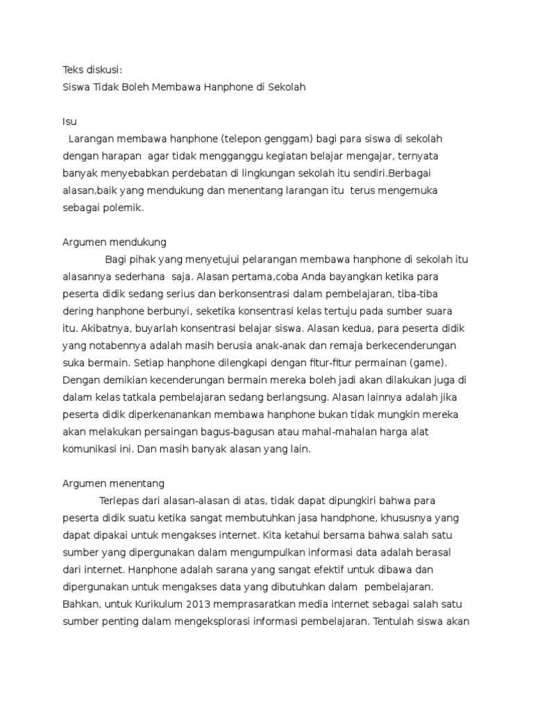 Contoh Teks Diskusi Tentang Sampah Di Sekolah Contoh teks diskusi tentang kesehatan.