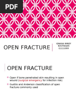 Gustilo Classification of Open Fractures | PDF