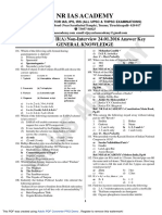 TNPSC Group2a General Knowledge Key 2016 Updated