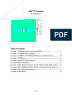 Cad Cam Cae Ansys - Tutorial 1