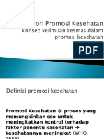 TEORI PROMOSI KESEHATAN