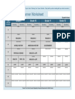 Schedule Worksheet Planner - Planner