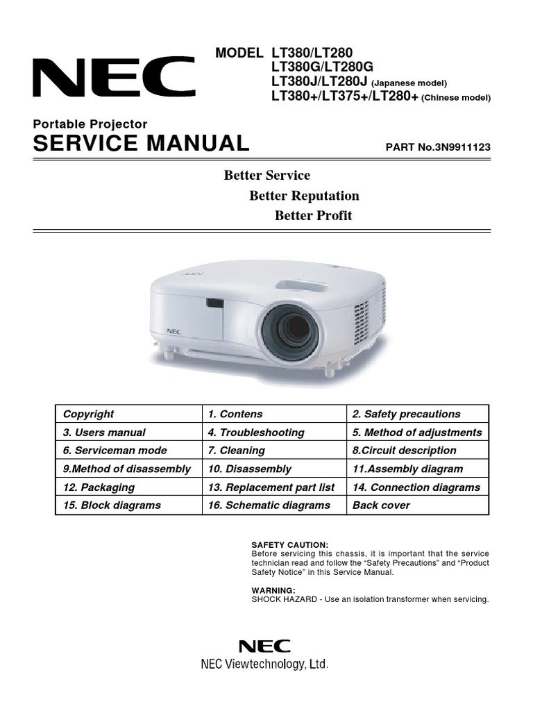 Nec Lt280 380 Sm Puter Monitor Electromagic Interference