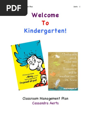 Cassie's Classroom Management Plan