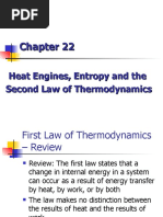 Heat Engines, Entropy and The Second Law of Thermodynamics