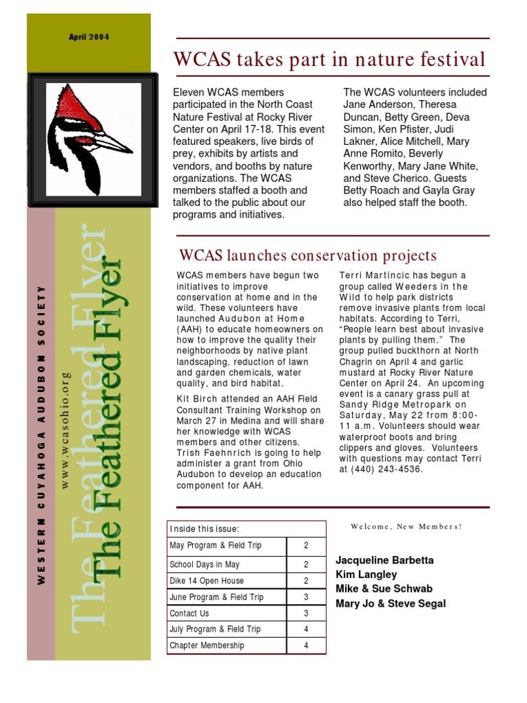 WCAS Takes Part in Nature Festival: WCAS Launches Conservation Projects ...