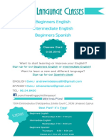 Free Language Classes Poster