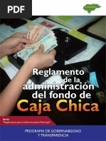 Reglamento de Caja Chica Municipalidaes