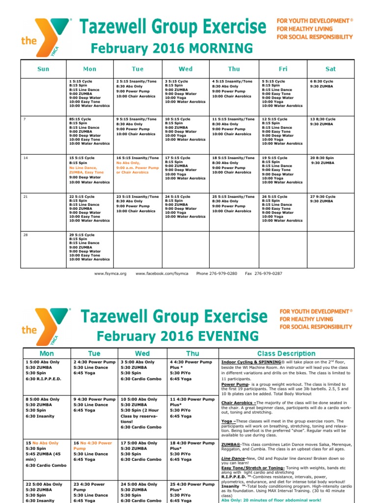 Tazewell February 2016 Group Exercise | PDF