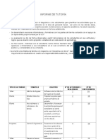 Informe de Tutoría Milenario