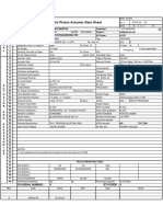 SC/V Pneumatic Piston Actuator Data Sheet: G E N E R A L