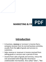 Financial Aspects of Marketing