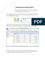 Crear Informes en Access 2010