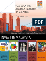 Updates on Malaysia's Growing Biotech Industry