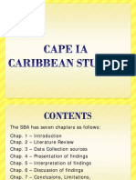 SBA Guide - CAPE Caribbean Studies