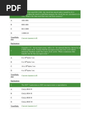 Mcq Computer Science Scheduling Computing Cpu Cache