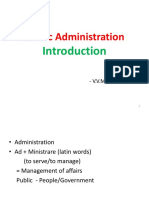 Public Administration - An Introduction