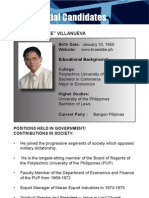 [Philippine Elections 2010] Villanueva, Eddie Profile