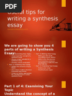 Download Useful Tips for Writing a Synthesis Essay by Synthesis Essay SN297419115 doc pdf