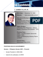 [Philippine Elections 2010] Villar, Manny Profile