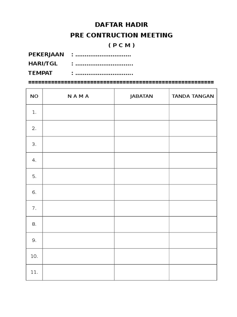 Daftar Hadir | PDF | Ordinateurs