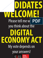 Please Tell Me What You Think About The: Digital Economy Act