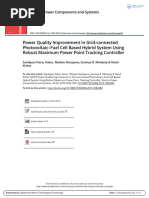 Power Quality Improvement in Grid-Connected Photovoltaic-Fuel Cell Based Hybrid System Using Robust Maximum Power Point Tracking Controller