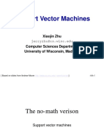 Support Vector Machines: Xiaojin Zhu