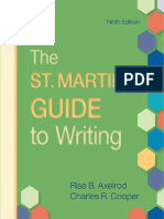 The St. Martin's Guide to Writing, Ninth Edition Copy