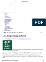 C++ Programming Tutorial