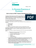 Call For Host of An IPSF TDC - Triple E