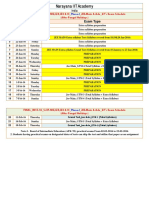 Final - 2015-16 - SR - Iit-Niz, Iz3, Iz2 & Ic - Phase-I - Jee-Main & Adv - Gt's Exam Schedule