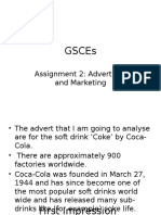 Gsces: Assignment 2: Advertising and Marketing