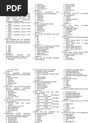 Soal Latihan Ujian Rehab