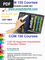 COM 150 Academic Success/snaptutorial