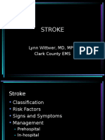 Stroke: Lynn Wittwer, MD, MPD Clark County EMS