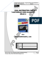 Bank Soal Faktorisasi Aljabar