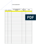 FORMAT Daftar Inventaris Desa Tahun 2016