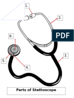 Parts of Stethoscope - Quiz